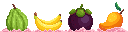 The textures of the Fruit in Sand
