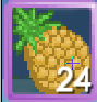 Pineapple's old sprite as seen in-game (before Super Pineapple Party 2016)