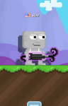 A player wearing a Darkest Skull Parasol