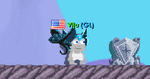 A player wearing the Neon Manta Ray