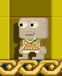 A player wearing Gingerbread Sweater
