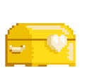 An enlarged image of a Golden Booty Chest with a transparent background.