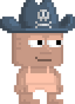 A player wearing the Pirate Hat.