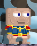 A player wearing the Cosmic Force Armor