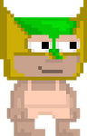 A player wearing the Crimefighter Mask - Pineapple.