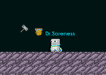 A player wearing the Snow Monarch's Mantle