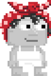 A player wearing the Riveting Bow Hair