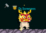 A player wearing the Year of the Dragon Mask