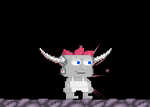 A player wearing the Horned Crown