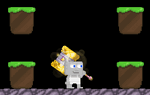 A player wearing the Golden Sparkling Mallet.