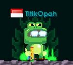 A player wearing the Green Aura