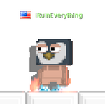 A player wearing a Penguin Mask