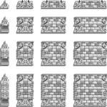 A placed Garuda Temple Stone