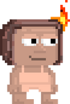 A player wearing the Toasted Villager Hat.