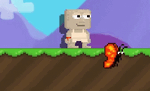 A player with the Butterfly Leash equipped