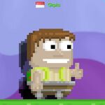 A player wearing the Minecart