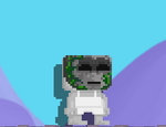 A player wearing the Mossy Mask