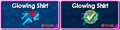Glowing Shirt's store button (Consoles)