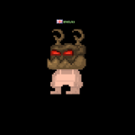 A player wearing the Harvest Witch Mask