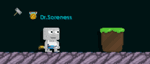 A player wearing the Dagger of Time