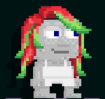 A player wearing the Dragon Fruit Hair