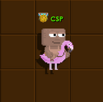A player wearing a Riding Flamingo
