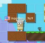 A screenshot shared by Hamumu while responding to Vlambeer about Super Crate Box's name usage[3][4]