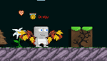A player wearing the Fall Wings