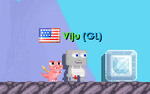 A player wearing the Pet Pink Crocodile