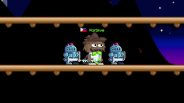 Punching animation of the item.