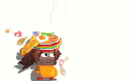 A player wearing the Noodle Bowl Hat