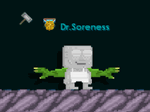 A player wearing the Extra Undead Arms