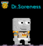 A player wearing the Knight's Chainmail - Crown