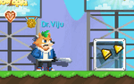 A player equipping the Street Dog (transformed)
