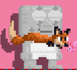 Ultra Winter Freezer Cuddly Fox Scarf's animation.