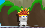 A player wearing the Turkey Crest Mohawke
