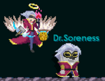 A player wearing the Crimson Thief set