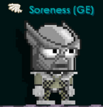 A player wearing the Greezak Horde - Warrior set