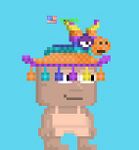 A player with an Unlucky Pinata Hat equipped.