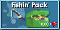 The store button of the Fishin' Pack.