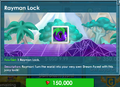 The Rayman Lock's purchase screen