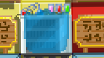 Setup to create the Orange Jelly Block, a Water Bucket placed on the Laboratory