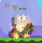 A player wearing the Zombie Horse.