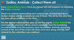 An image showing what happens after you click the "Unlock the Next Zodiac Animal" button in the store.