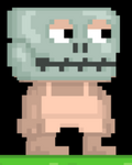 A player wearing the Skull Mask