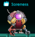 A player wearing the complete Zero set