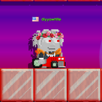 A player riding Harvester