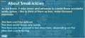 Description of Small Icicles.