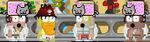 A player doing :O while wearing Nyan Hat