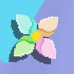 Spinning animation of the Flower Pinwheel